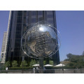 outdoor garden decoration 304 stainless steel globe sculpture